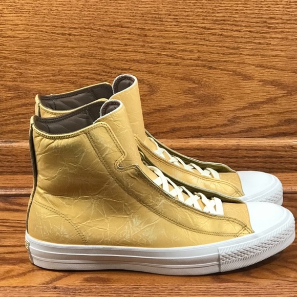 Converse CTAS Alpha‎ Hi Aged Gold White Shoes - Picture 2 of 8